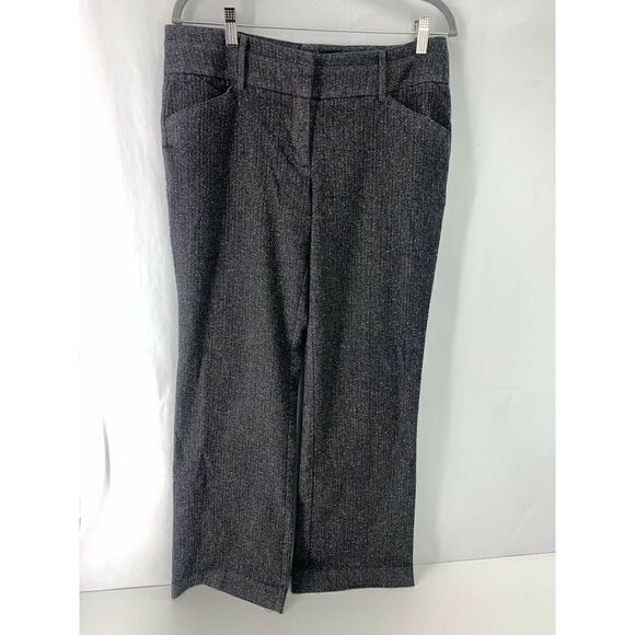 New York & Company Women's Gray Cropped Pants 8 - Picture 1 of 2
